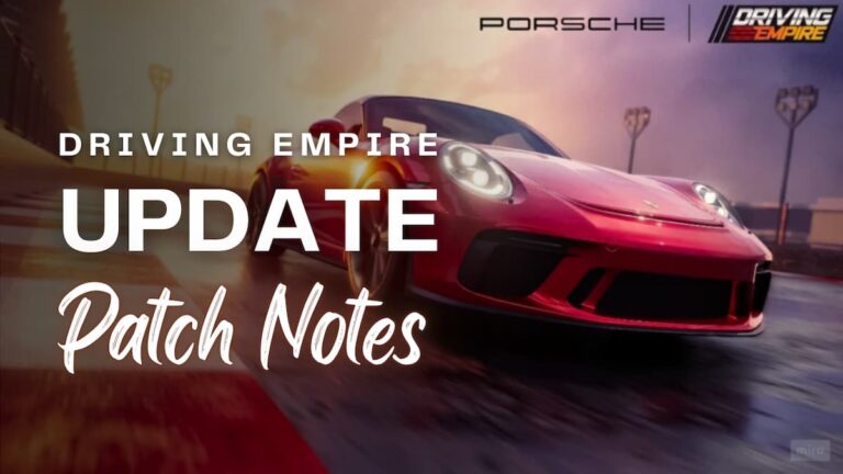 Driving Empire Patch Notes