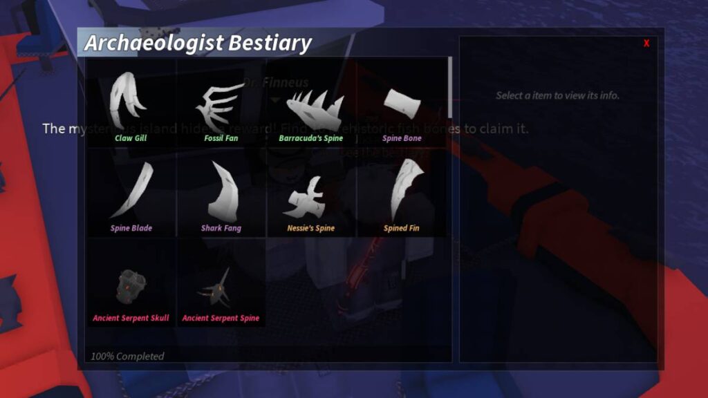 How To Complete Archaeologist Bestiary In Fisch